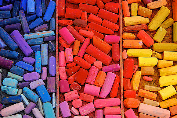 color chalk