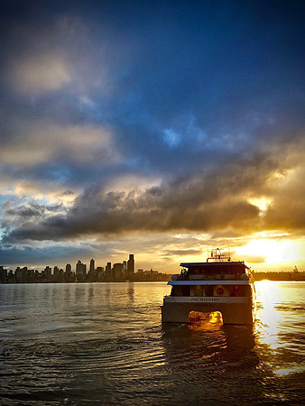 Water taxi departure