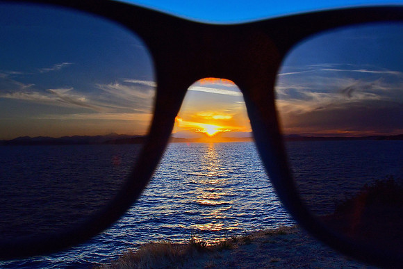 Sunglasses sunset